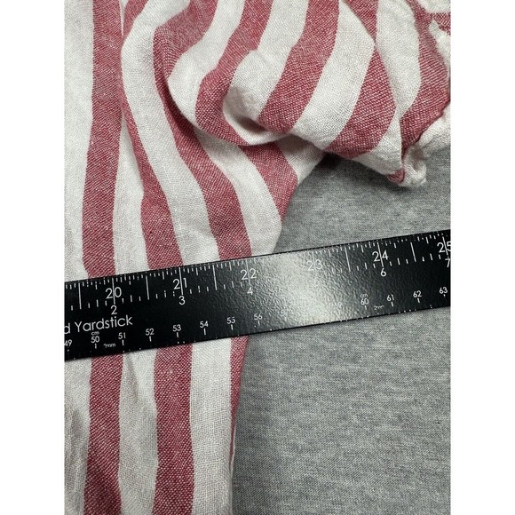 Rails Thea Red Stripe‎ Tie Front Button Down Oversized Top Size Small Carmine - Picture 7 of 7
